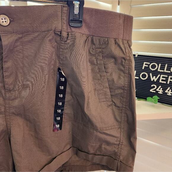 TORRID GRAY/GREEN SHORTS SIZE 18 NEW - Picture 6 of 6